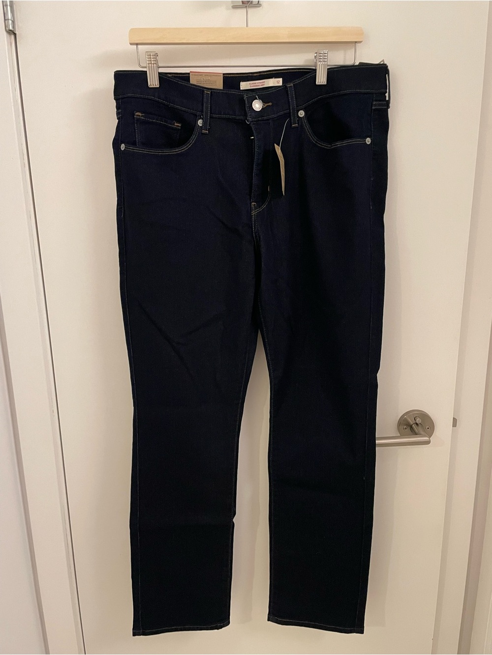 Levi's Women's Dark Blue Slim Straight Jeans